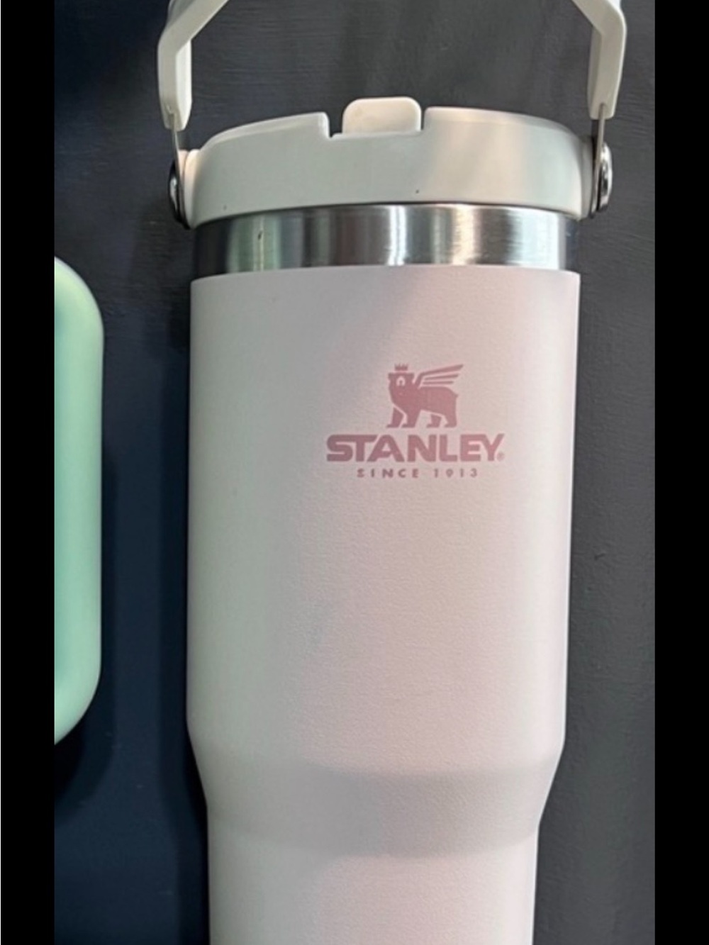 Stanley Pale Pink Travel Tumbler with White Lid